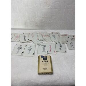 Vintage Kent King Size Cigarettes Playing Cards Military Full Deck Advertising